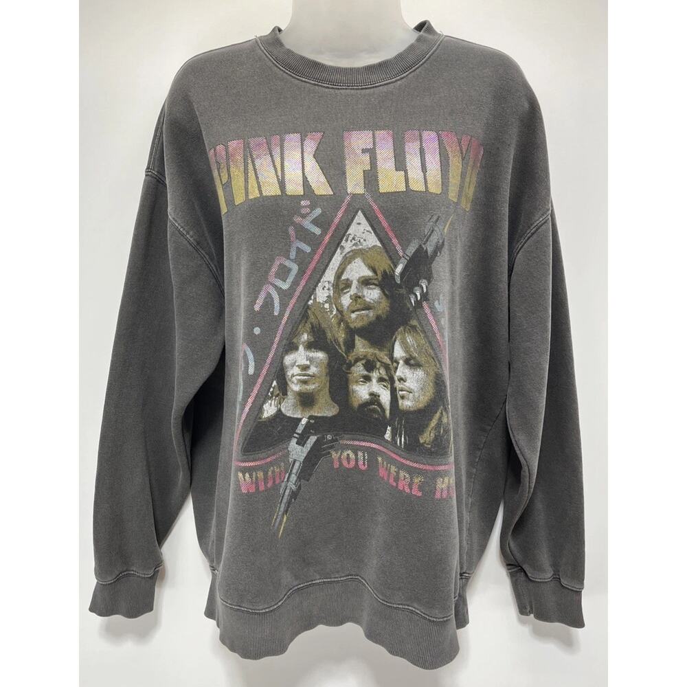 Buckle Goodie Two Sleeves Pink Floyd Oversized Sweater Size Medium